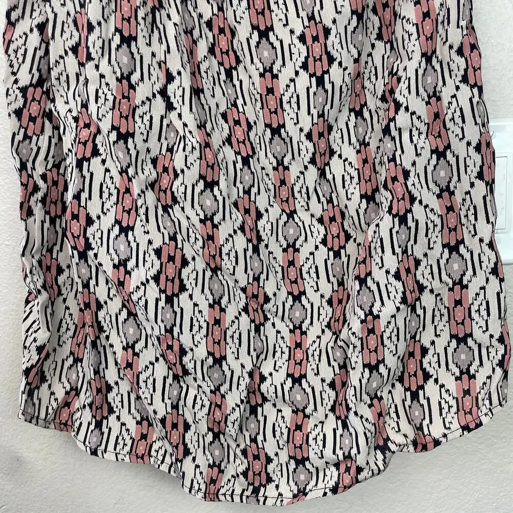 Free People Mini Dress One Shoulder Aztec Print